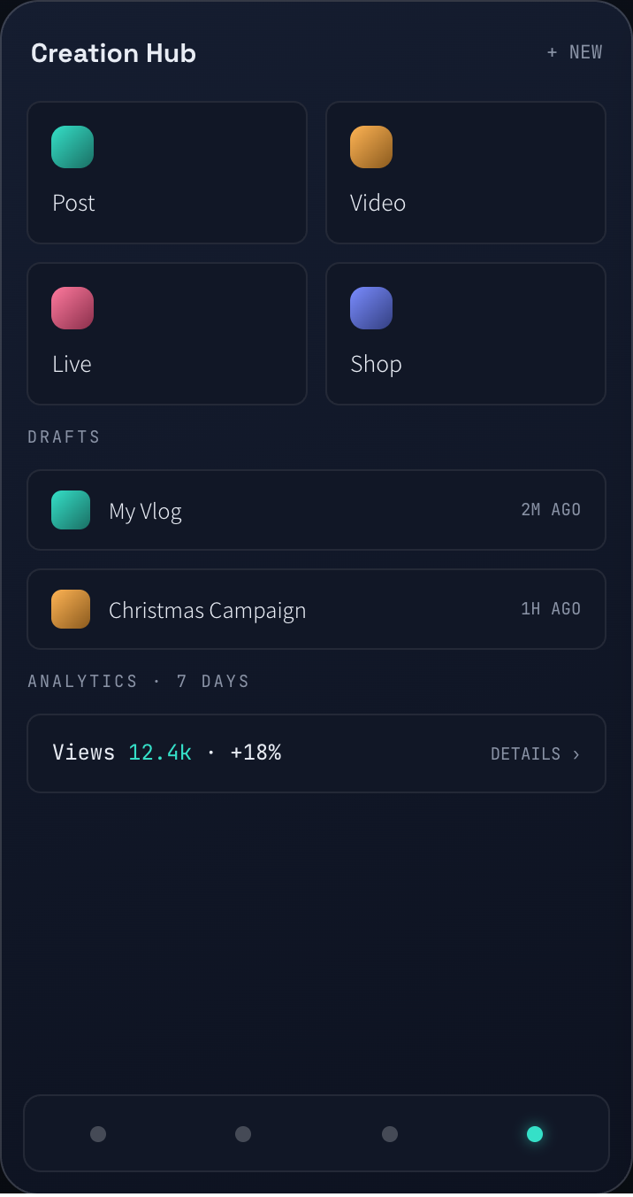 FindMe App Creation Hub 高保真界面